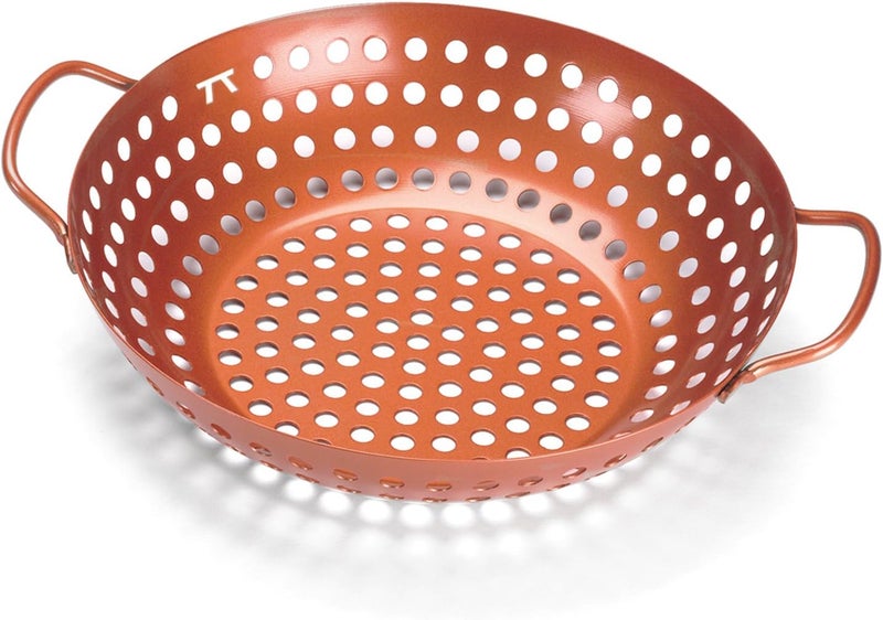 Outset QN70 Round Grill Wok, Copper Non-Stick - Image 1