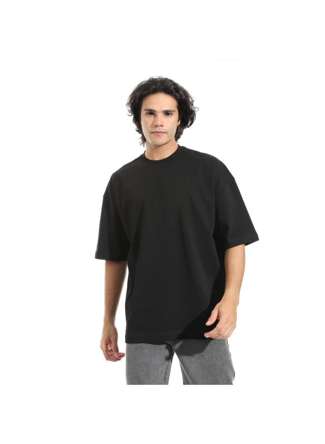 M&K Oversize Fit 100% Cotton (JUST LEAVE IT) Black - Image 5