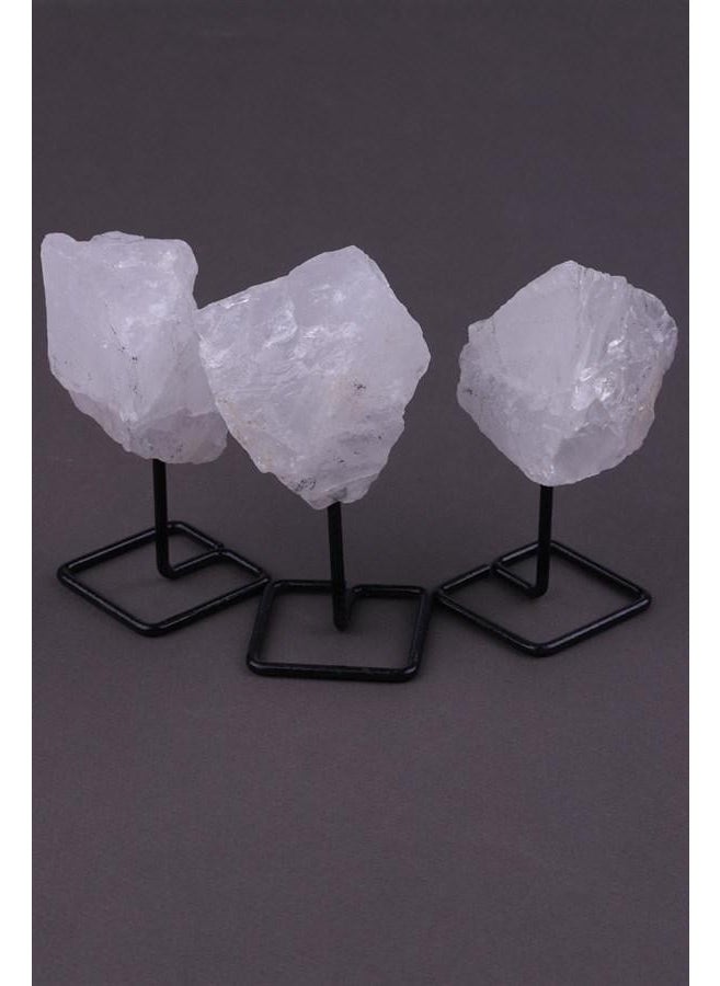 Sahi Aksesuar - Crystal Quartz Natural Stone Stand Piece - Image 1