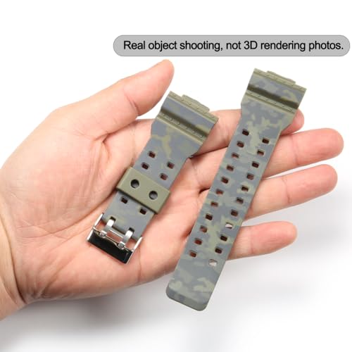 MCXGL 16mm Resin Strap Replacement for GShock ga110 ga100 ga120 gd100 g8900 Men's Rubber Watch Band - Image 5
