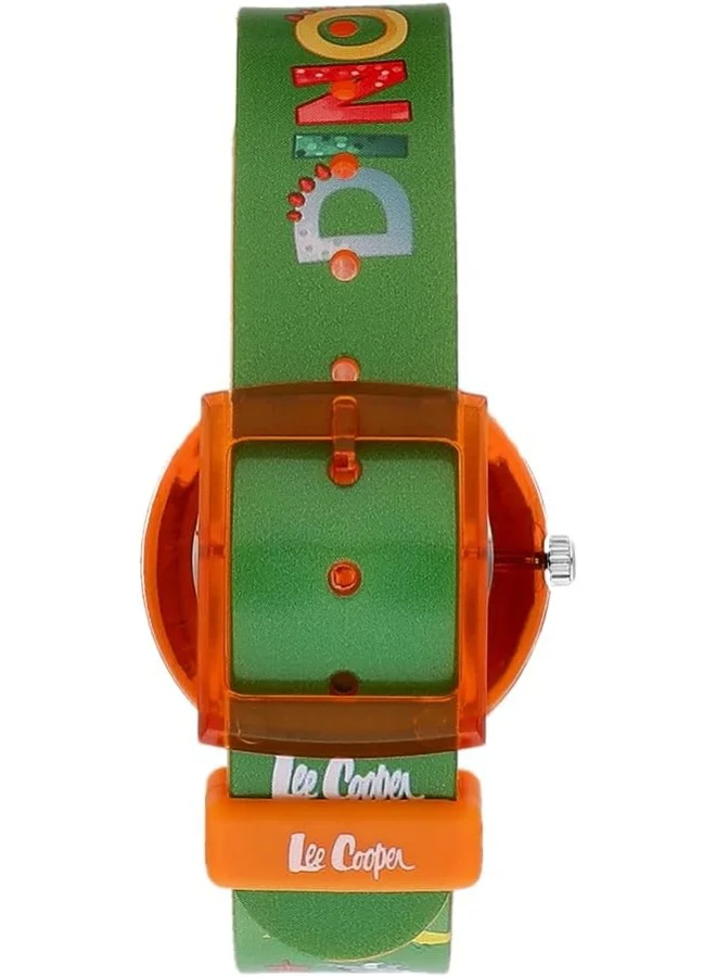 Lee Cooper Lee Cooper Kids PC21S Movement Watch, Analog Display and Silicone Strap - LC.K.4.777, Green