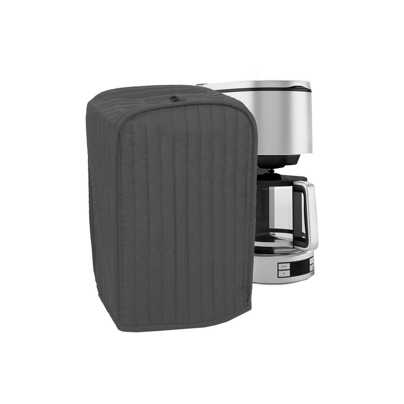 Ritz Ritz Premium Universal Coffee Maker Cover, 16" x 11.5" x 7.75", Durable, Long-Lasting, High-Quality, Lightweight Polyester And Cotton Blend, Graphite 