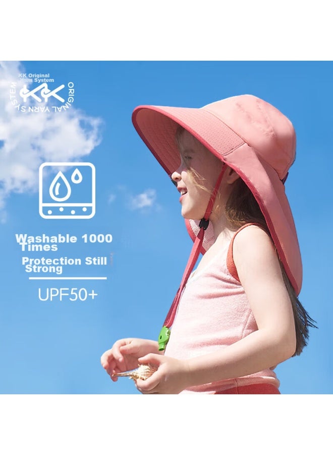 Kocotree Children's Sun Protection Hat, Uv-resistant Baby Sun Hat, Summer Boys Girls Sun Visor, Beach Wide-brimmed Hat - Image 1