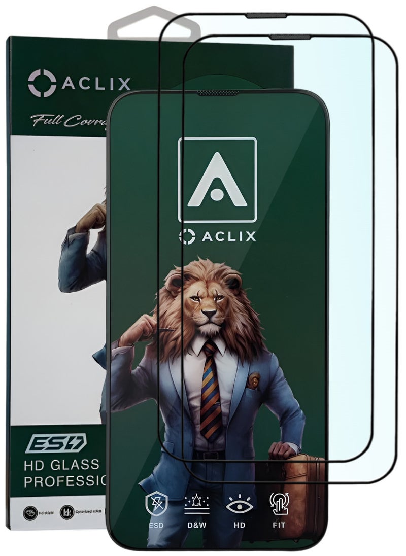 ACLIX 2 Pieces Antistatic ESD Dustproof Premium Quality High Definition Tempered Glass Screen Protector Designed For  iPhone 11 Pro Max  - Image 1