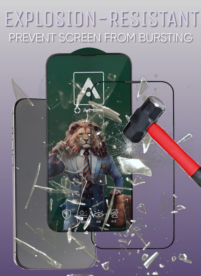ACLIX 2 Pieces Antistatic ESD Dustproof Premium Quality High Definition Tempered Glass Screen Protector Designed For  iPhone 11 Pro Max  - Image 5