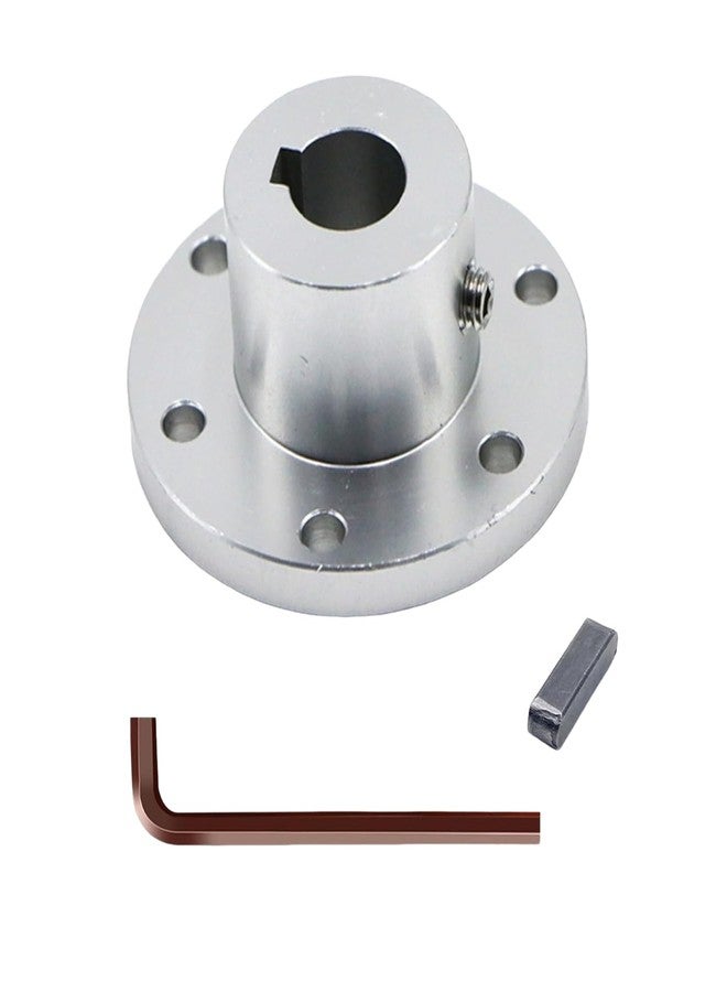 MiJunHD Aluminum Alloy Flange Coupling, 14 mm Inner Dia with Locking Key Slot, Flange Shaft Connector for Connecting Motor and Wheel DIY Model RC Parts (1Piece） - Image 1