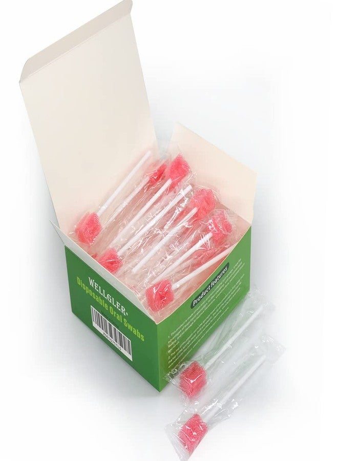 Wellgler's Sterile Sponge Mouth Swabs,Disposable Oral Swabs,Individually Wrapped (50pcs,Pink) - Image 5