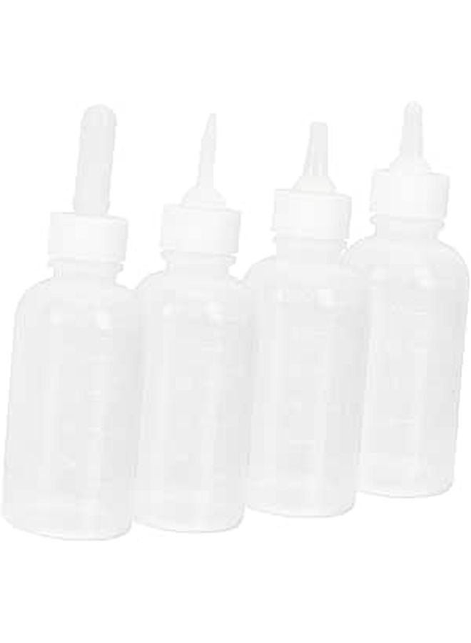 4pcs Small Kitten Feeding Bottle Kit with 2 Nipples for Newborn Cats - Image 1