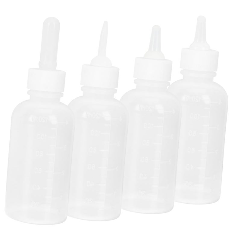 4pcs Small Kitten Feeding Bottle Kit with 2 Nipples for Newborn Cats - Image 2