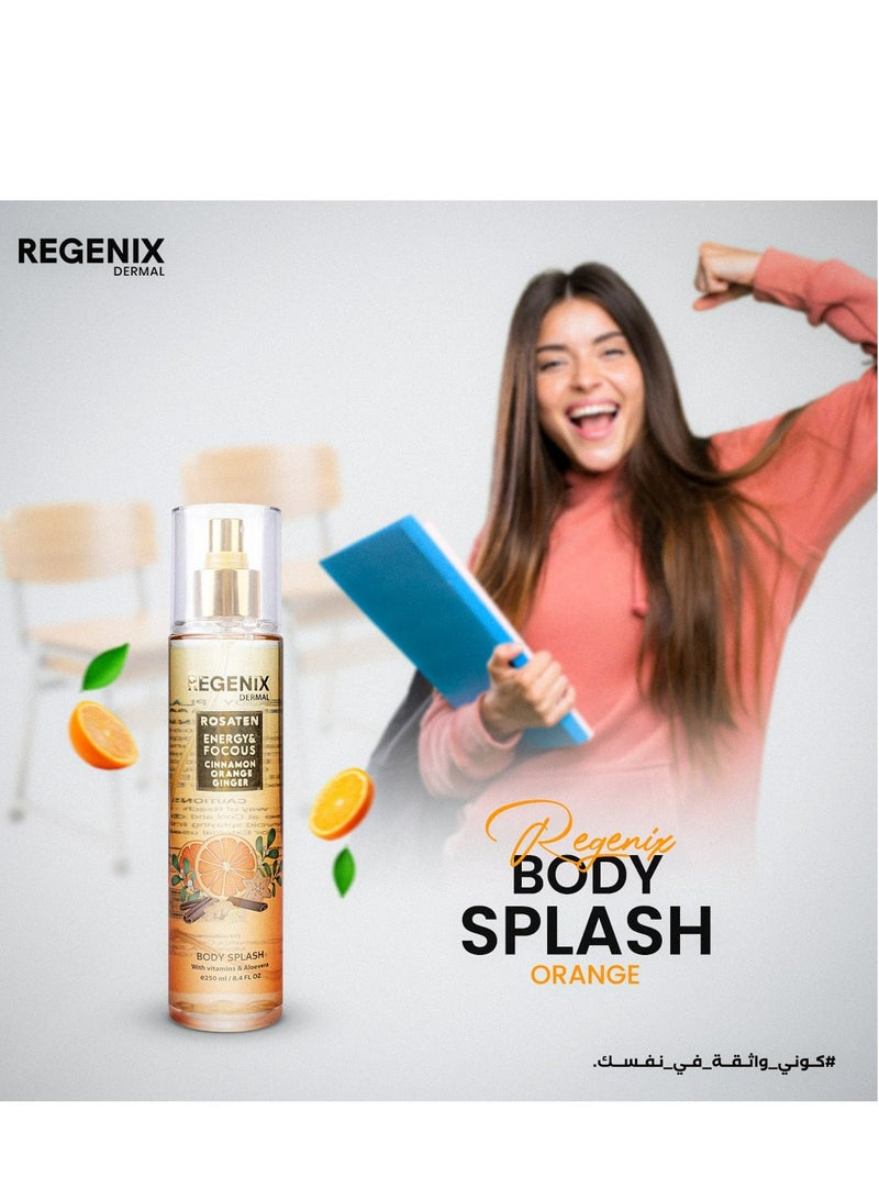 Regenix Regenix Body Splash Orange Cinnamon and Ginger 250ml - Image 1
