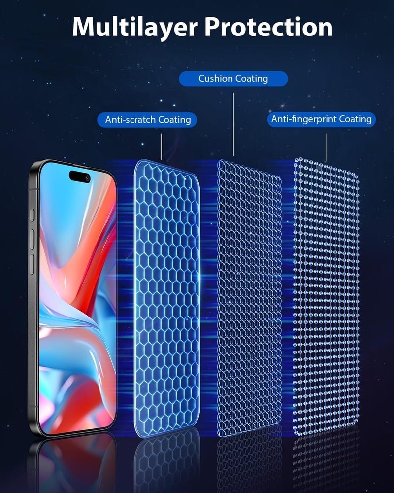 Mr Shield Mr.Shield Top-Notch HD+ Tempered Glass Screen Protector Guard Compatible for iPhone 14 Pro Max, 9H Hardness, Anti-Static, Case-Friendly, Easy Installation Kit – 1 Pack - Image 4