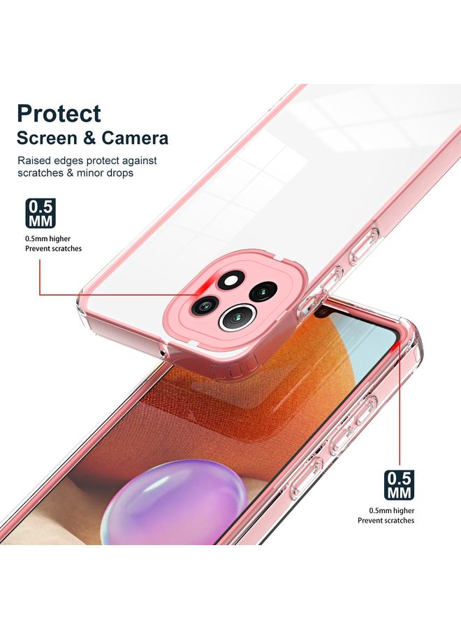 S-TOP 3 in 1 Clear TPU Color PC Frame Phone Case For Xiaomi Mi 11 Lite / 11 Lite 5G / 11 Lite 5G NE - Image 3