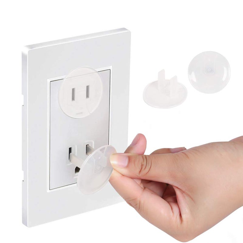Vmaisi 38 Pieces Clear Outlet Covers Baby Proofing - Electrical Safety ChildProof Plug Protector - (Clear, 38 Pack) - Image 2
