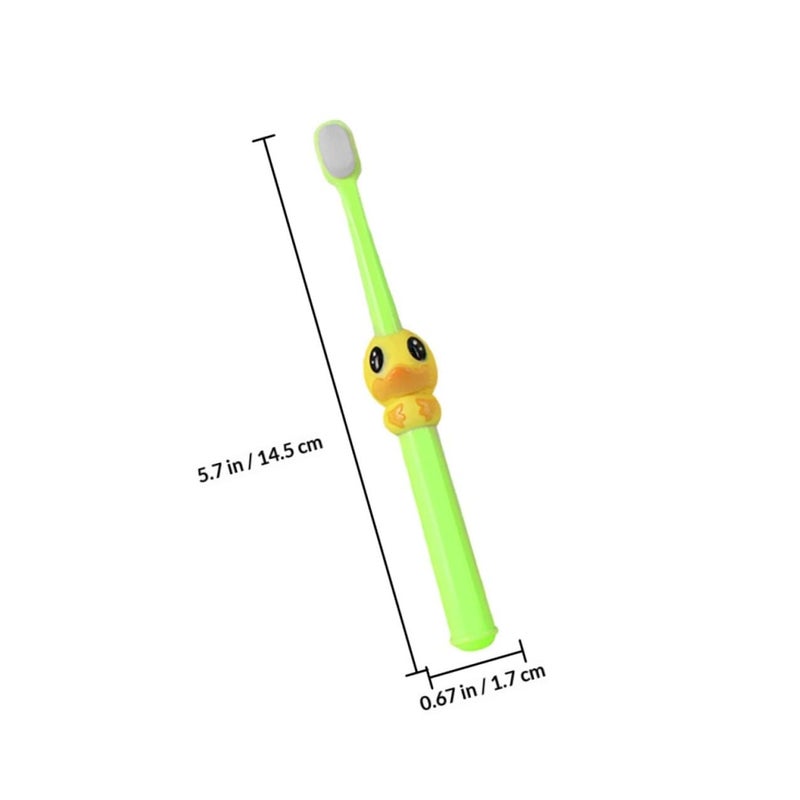Soft Bristle Toothbrush Set 4 Pack Small Head For Kids Ages 2 10 Colorful Handles - Image 3
