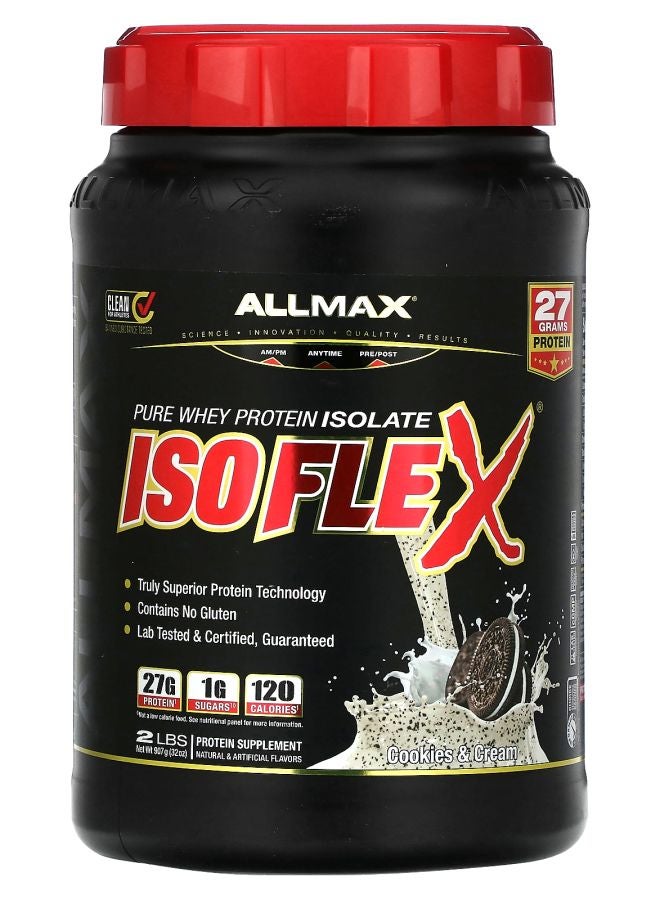Allmax ISOFLEX® Pure Whey Protein Isolate Cookies & Cream 2 lbs (907 g)