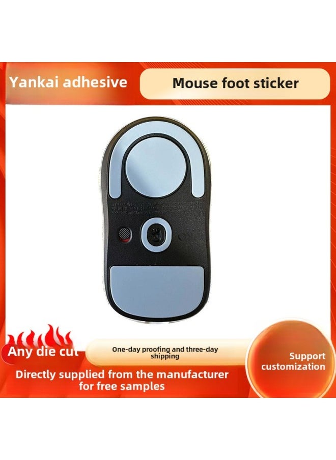 Generic - Suitable For Logitech GPW Second Generation And Third Generation Original Mouse Foot Stickers Replacement Foot Pads Wear-resistant Customization For E-sports Games-Color:second Generation - Image 1