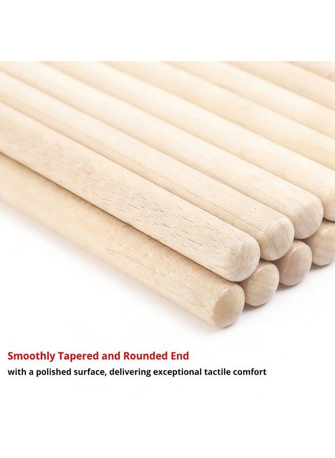 DIDA Drum Sticks, Drumsticks for Drum, Maple Wood Drumsticks, Wood Tip Drum Stick for Drums, Drum Stick for Musical Instrument Percussion, Drumstick for Beginners (1 Pair, 5A) - Image 4
