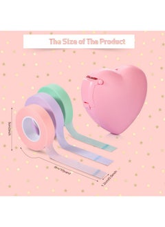 Eyelash Extension Tape Breathable Adhesive Lash Tape Nonwoven Fabric Lash Tape With Heartshaped Tape Dispenser Cutter 0.5 Inch Wide 10 Yards Long Of Each (Pink Purple Green) - pzsku/Z7BB924EB8602A090A138Z/45/_/1707976929/66eeb4fc-4976-4c39-adc2-d46a9bde056a