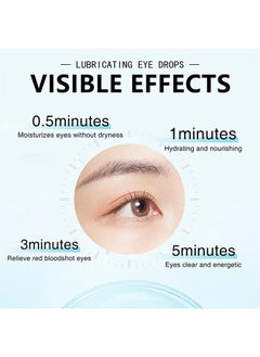 ximonth 10PCS Natural Lubricanting Eye Drops, Replenish Eye Nutrition For Eye Care, Relieve Eye Fatigue, Eye Drops For Dry Eyes, Dry Eye Therapy Lubricant Eyedrops, To Make Your Eyes Look Brighter  - Image 5