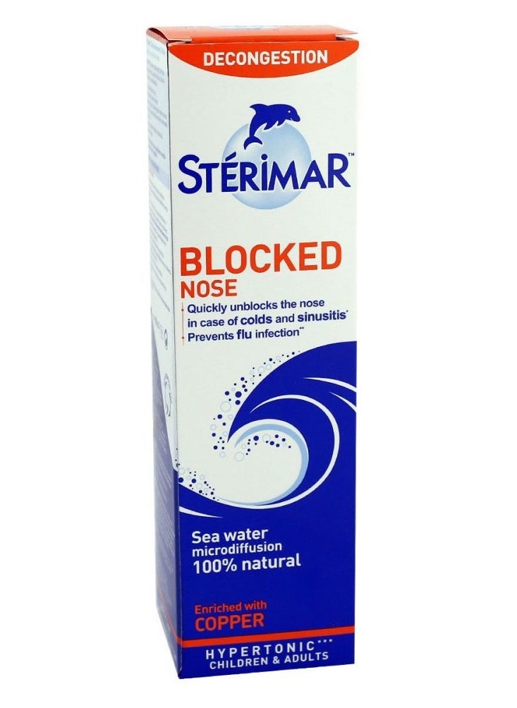 sterimar Blocked Nose 100ml Enriched with Copper 