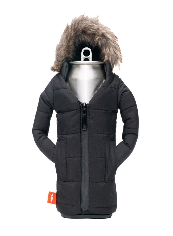 Puffin - The Pahka Parka - Insulated 12 oz Can Cooler I Beer Bottle & Soda Can Insulator, Keep Drinks and Beverages Cold - Black - Image 1