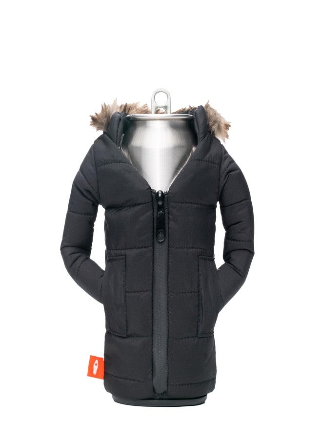 Puffin - The Pahka Parka - Insulated 12 oz Can Cooler I Beer Bottle & Soda Can Insulator, Keep Drinks and Beverages Cold - Black - Image 2