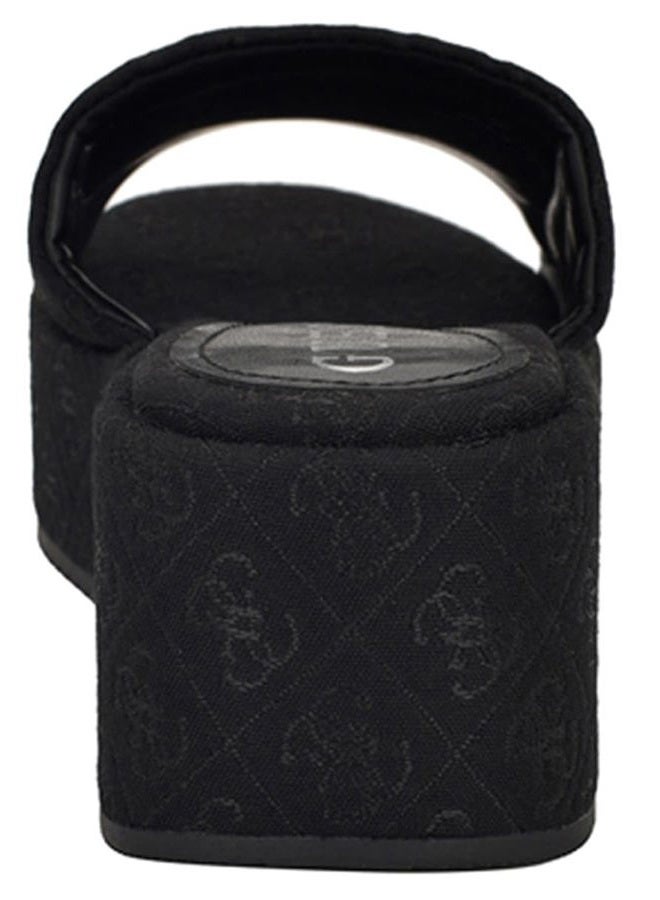 GUESS Women's Bintai Sandal, Black Logo 001, 38 EU - Image 3