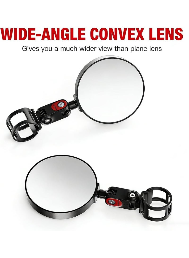 Segway-Ninebot ORIGINAL Segway eKickScooter 2 Rear-View Mirror, 360° Adjustable 3-Axis HD Convex Mirror, Easy Silicone Strap Installation, Compatible with All Models Except Air T15 | PH1207 - Image 2