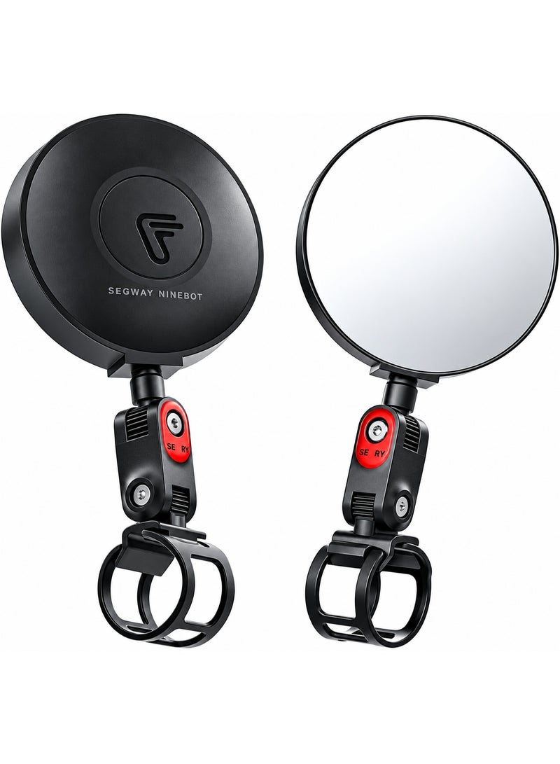Segway-Ninebot ORIGINAL Segway eKickScooter 2 Rear-View Mirror, 360° Adjustable 3-Axis HD Convex Mirror, Easy Silicone Strap Installation, Compatible with All Models Except Air T15 | PH1207 - Image 1