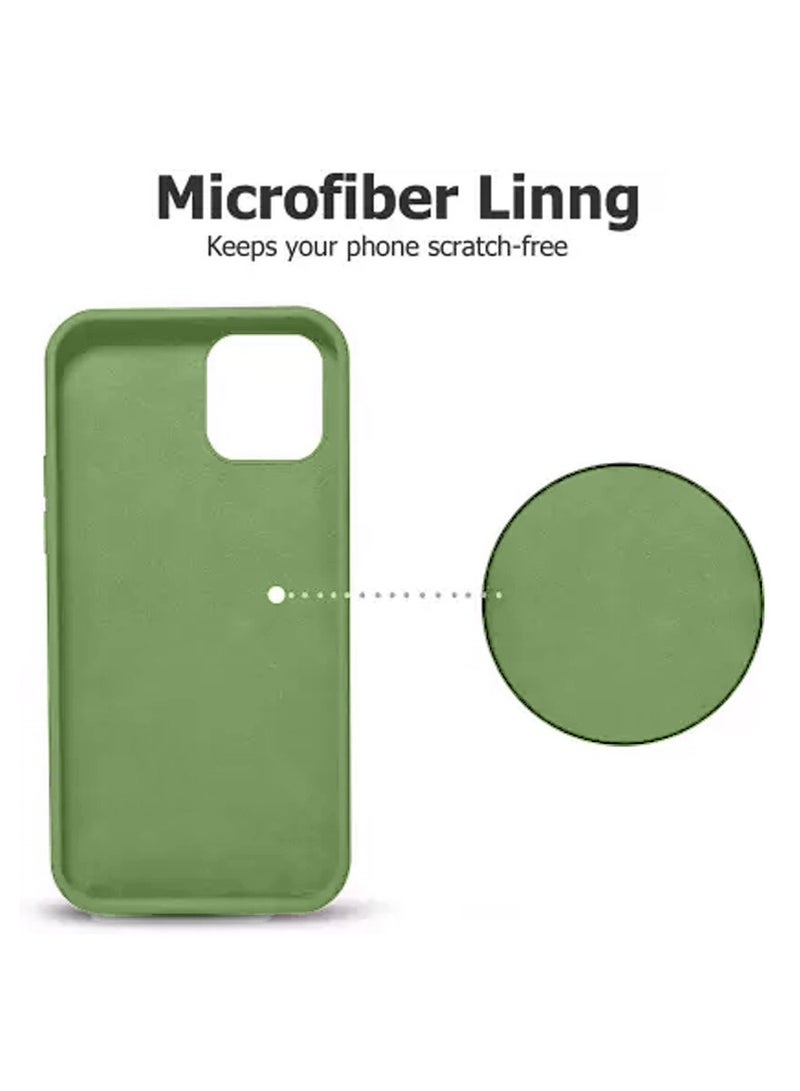 Techie Soft Smooth Silicone Cover With Magnetic Secure Hand Grip Case and Inner Microfiber Lining for Apple iPhone 14 Pro Max – Succulent Green - Image 2