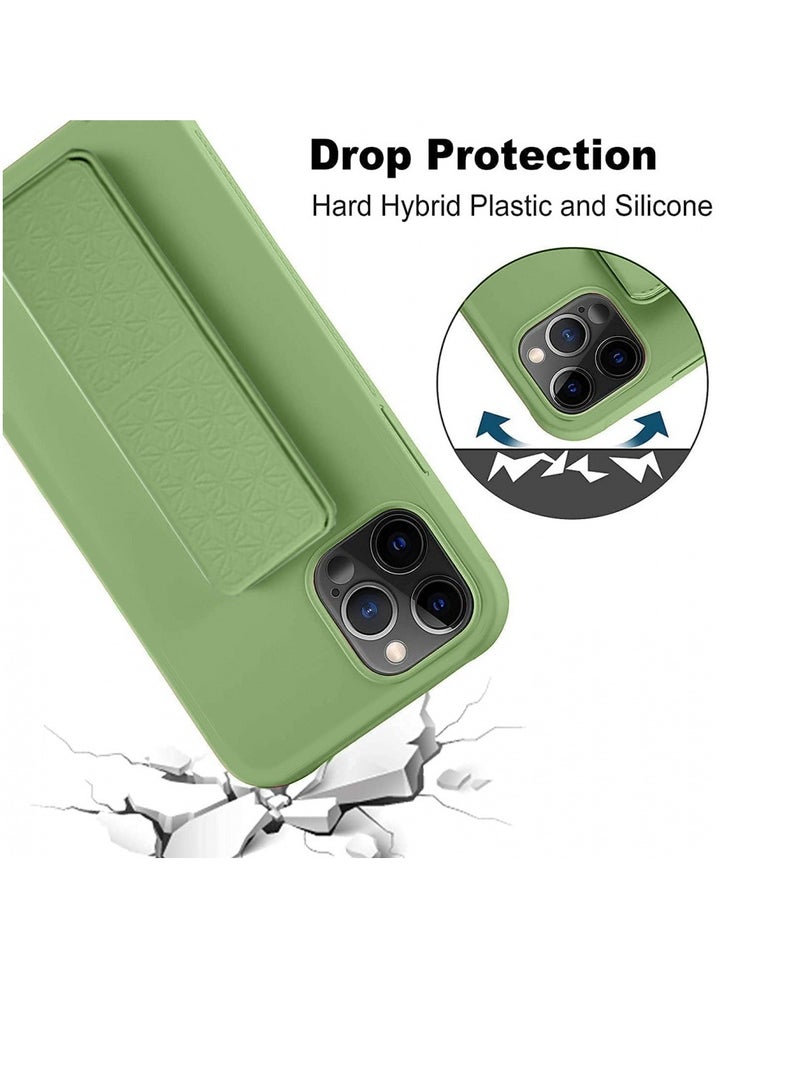 Techie Soft Smooth Silicone Cover With Magnetic Secure Hand Grip Case and Inner Microfiber Lining for Apple iPhone 14 Pro Max – Succulent Green - Image 5