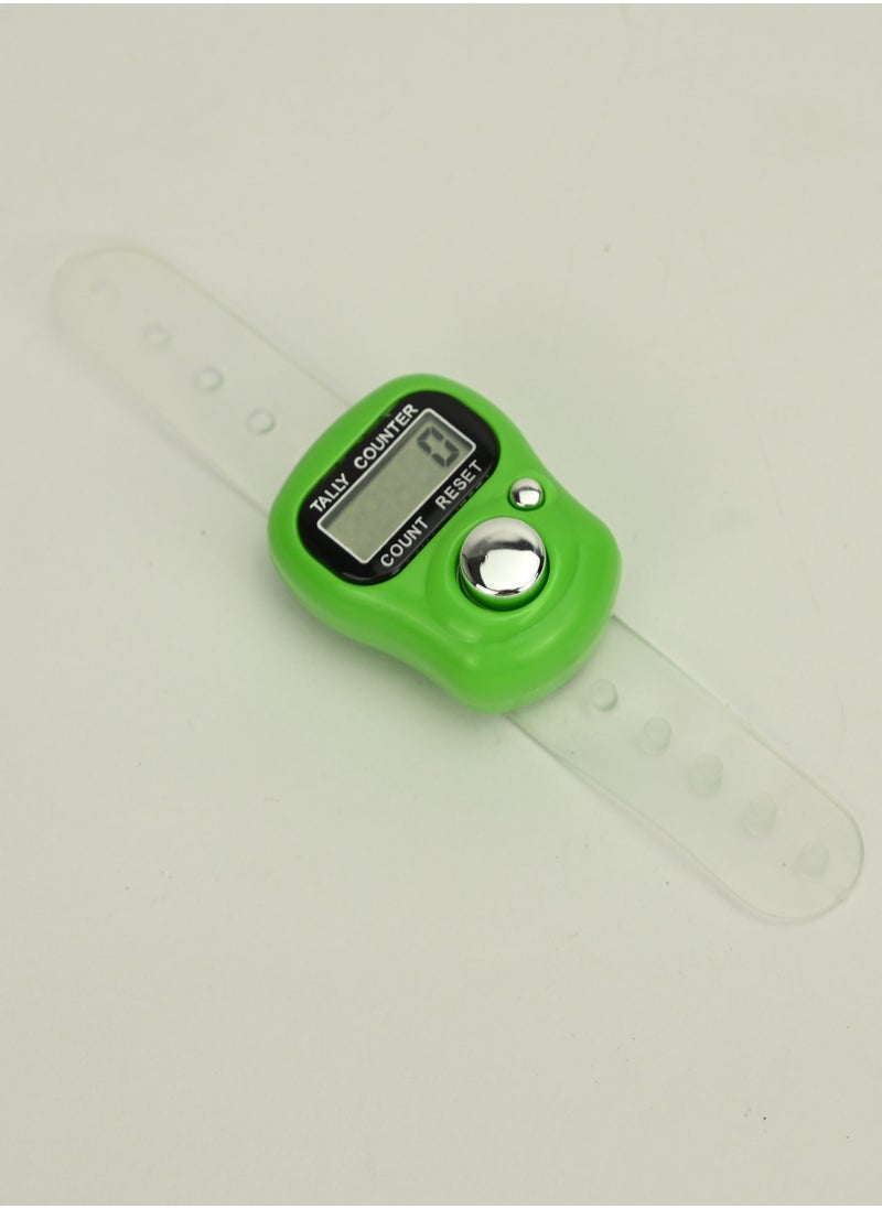 Generic - Tally Tasbeeh Counter White with Green Display/Finger Digit Tally Clicker for Accurate Counting Purpose/Best for Worshiping, Exercising, and Sports Digit Counts - Image 1