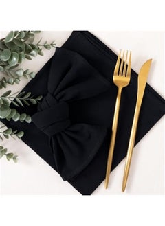 Linen Napkins Black  Spring Cloth Napkins Bulk Washable Cotton Napkins Set of 6 17x17 for Wedding Party Bridal Baby Shower Birthday Table Decorations - pzsku/Z7BB98EFCC8DE24DF1A71Z/45/_/1740540676/87b71833-63a0-4a6f-981a-f14e2976dfff