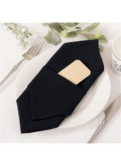 Linen Napkins Black  Spring Cloth Napkins Bulk Washable Cotton Napkins Set of 6 17x17 for Wedding Party Bridal Baby Shower Birthday Table Decorations - pzsku/Z7BB98EFCC8DE24DF1A71Z/45/_/1740540726/24f7457e-6469-424c-a3dd-c24c0404b05f