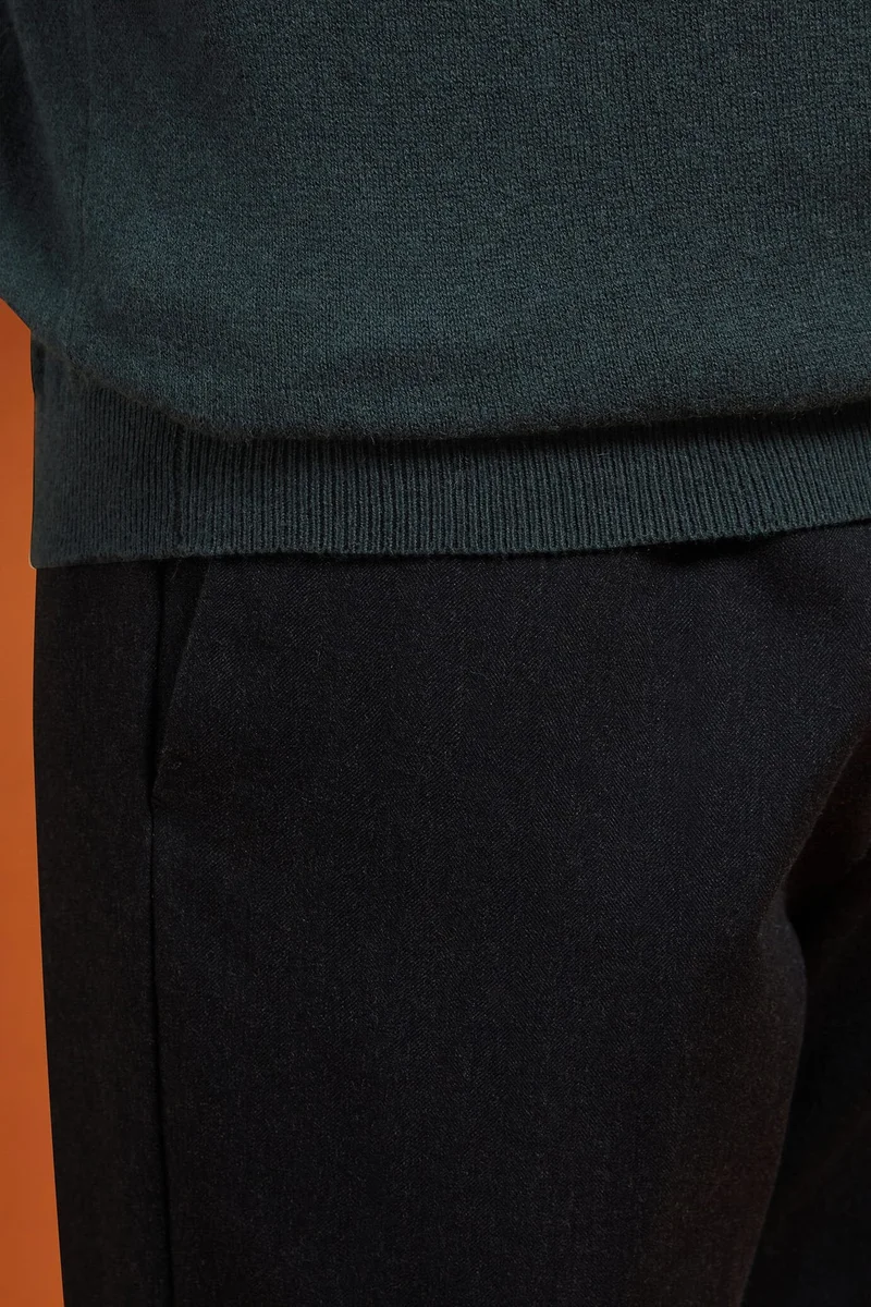 دوبل غانغر Men's crew neck tank top - Forest Green