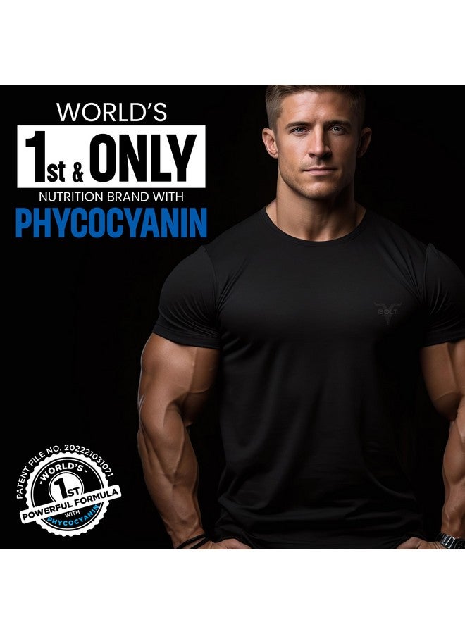 Bolt 100% Whey Protein Powder|With Superfood Phycocyanin|2Lb/907Gm (27 Servings)|Unflavoured - Image 2