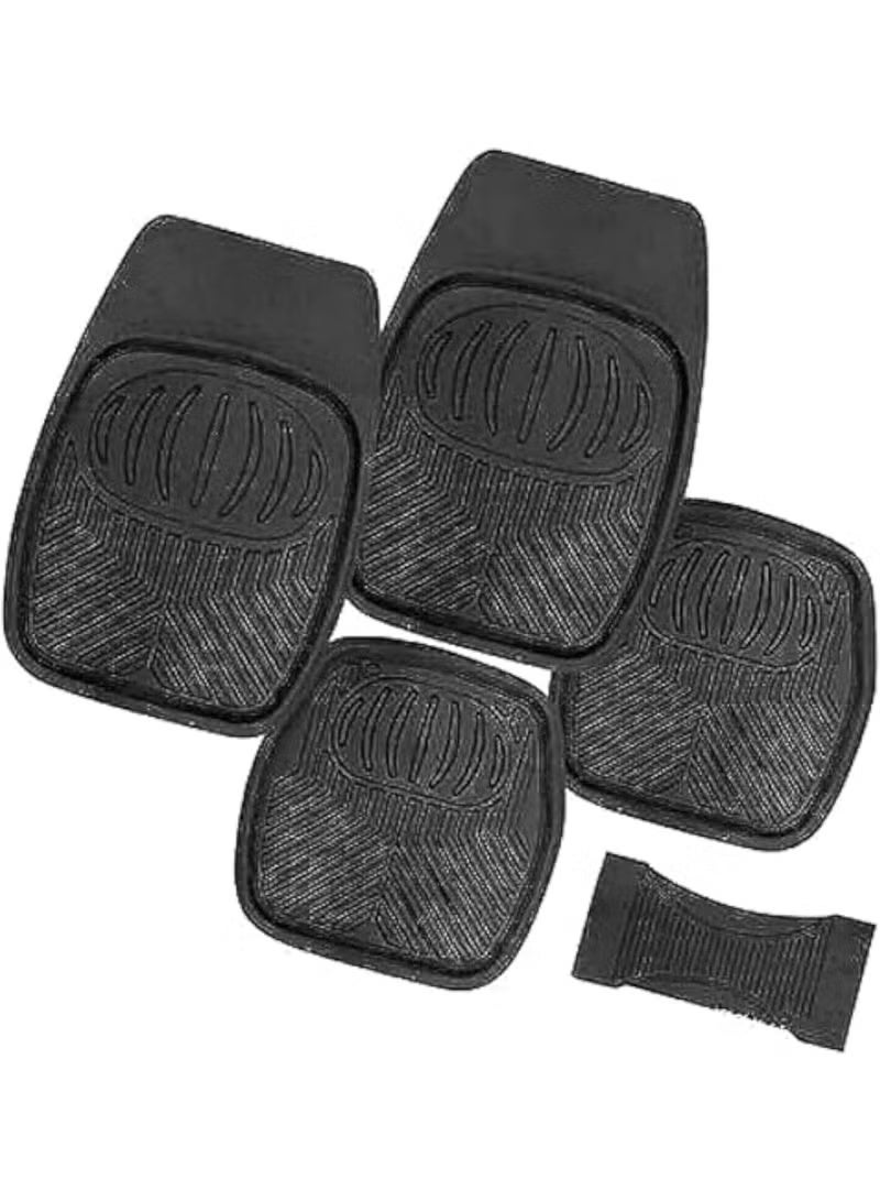 Universal Car Floor Mat Set, 5 Pieces, Interior Floor Protection Mats for Compatible Vehicles