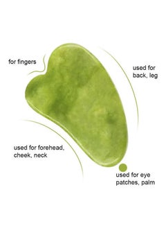 Muyixin Jade Stone Guasha Scraping Massage Tool for Beautiful Skin Detox Face Eyes Neck Body Skin Lifting & Tightening Facial Massager Tool  (2 Piece)  - Image 2