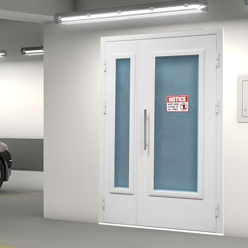 LUHIMO 2PCS Keep Door Closed Sign，Self-Adhesive Weatherproof and Fade-Resistant Please Keep Door Closed At All Time Sign Sticker for Home, Office, Buildings, Workplace & More - Image 5
