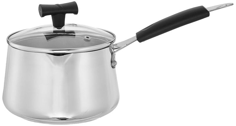 Brand - Solimo Solimo Stainless Steel T Pan with Glass Lid Induction Base 15 Litre - Image 4