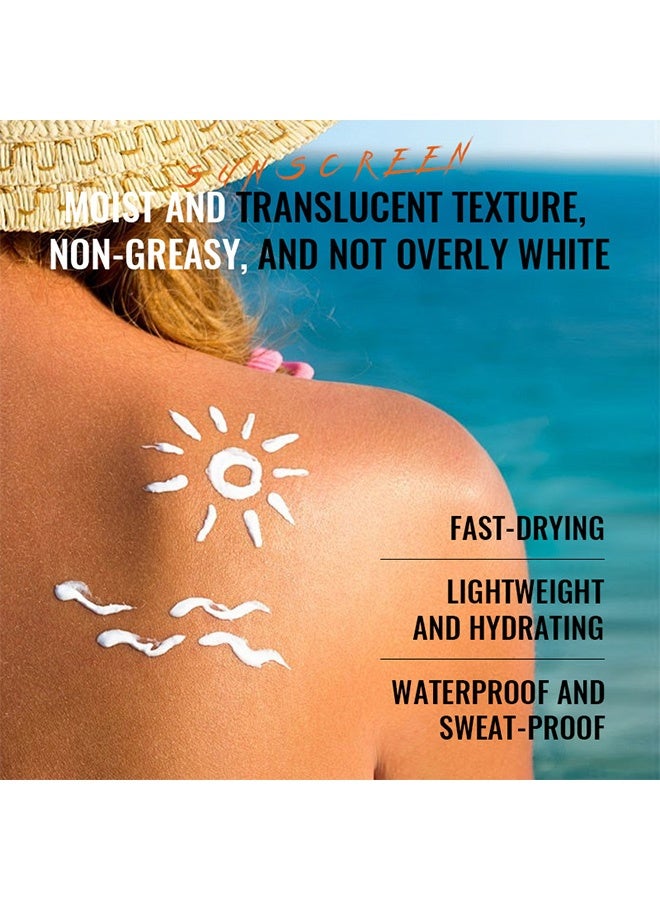 Kormesic Suncreen，High Protection Sunscreen for Face & Body SPF100+ PA++++ | Broad Spectrum Sunscreen with Centella & Jasmine | Waterproof, Non-Greasy, Hydrating | Perfect for Outdoor, Beach, Travel & Daily Use - Image 4
