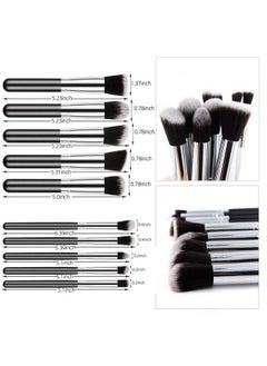 Makeup Brush Set 10Pcs Premium Synthetic Makeup Brushes Soft And Nonshedding Foundation Blending Face Powder Eyeshadow Makeup Combo Brush Kit (Black) - pzsku/Z7BBA062C98E049356662Z/45/_/1690022647/3c1329dc-54c9-472b-bacd-a8335029c269