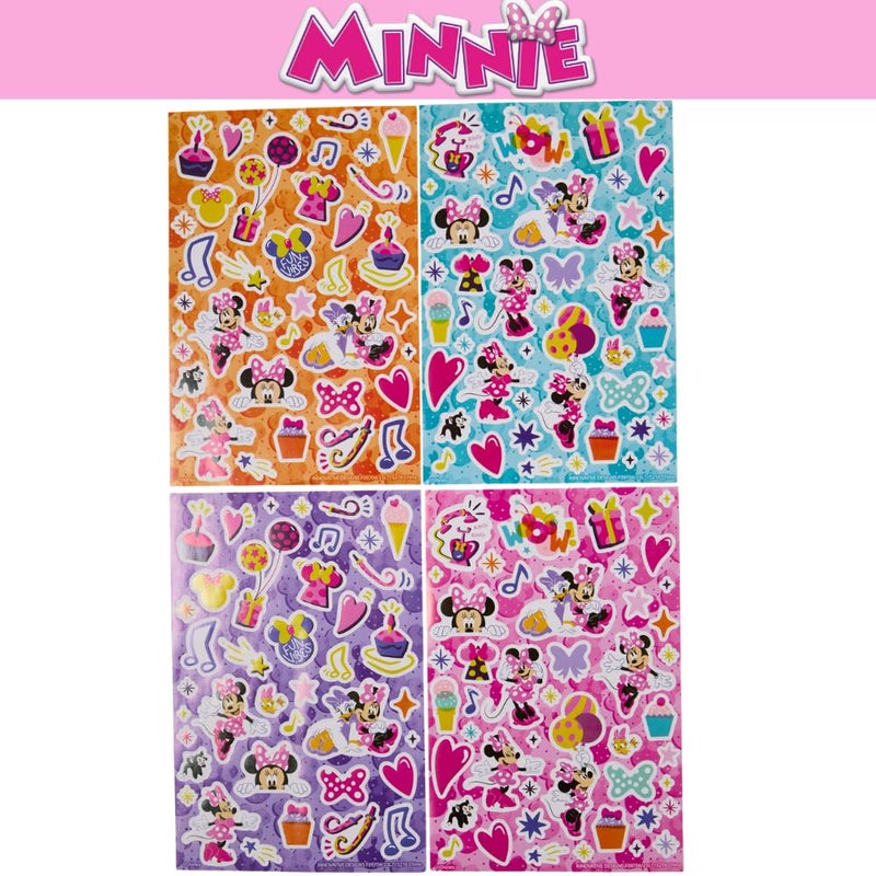 Innovative Designs Disney Minnie Mouse Sparkle Journal Set for Kids, Journal Kit with Stickers and Gems - Image 3