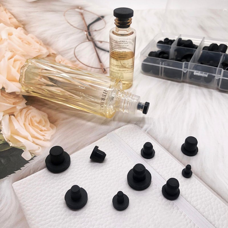 MONEXIO 100 Pcs Silicone Rubber Hole Plugs Set - 9 Sizes T-Type Black Silicone Plugs Caps for Powder Coating, Waterproof Sealing, Pipe/Test Tube Caps - Heat Resistant, Durable, Multi-Purpose (Black) - Image 3