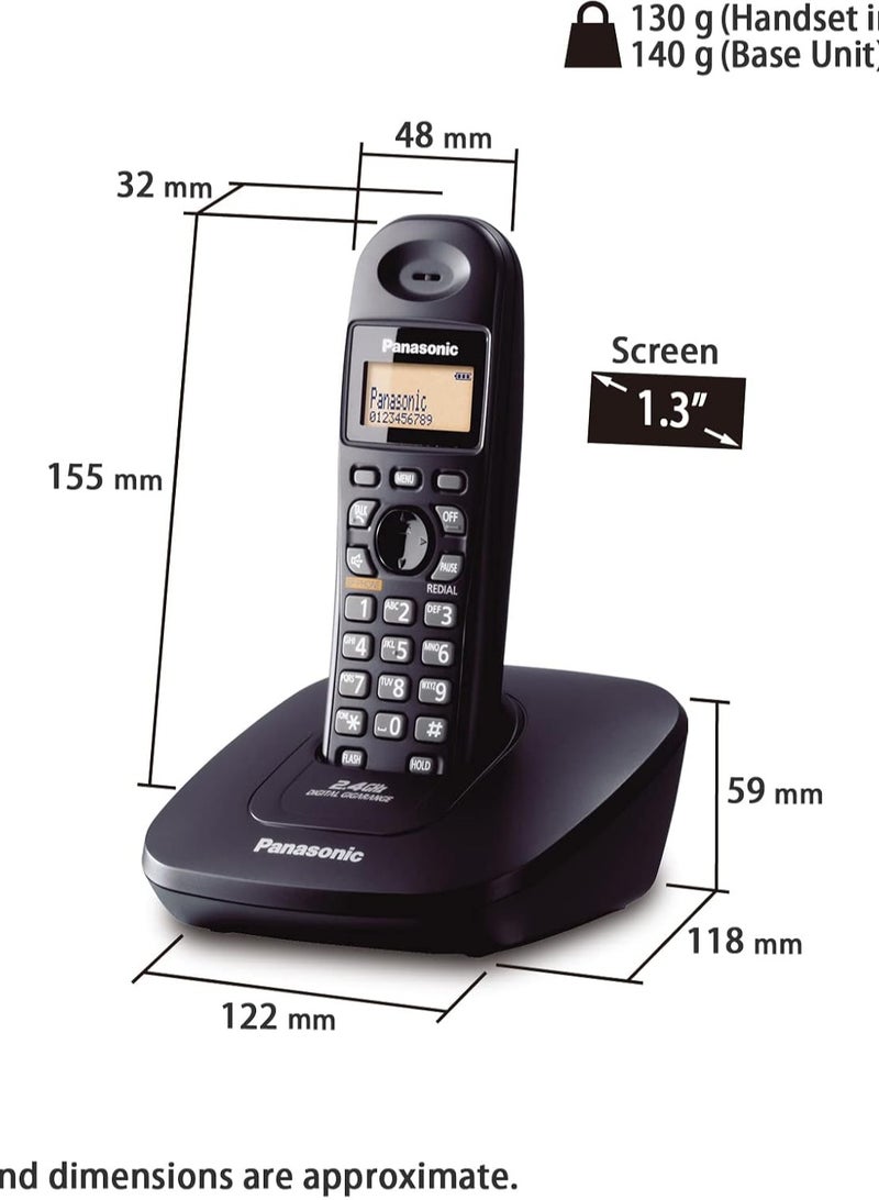 Panasonic Digital Cordless Phone With Stand Black - Image 3