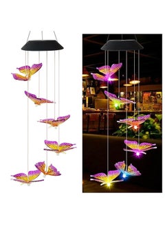 Tuch-much Tuchmuch Decorative Hanging Solar Wind Chimes LED Color Changing Outdoor Indoor Waterproof Wind Mobile Lights for Balcony Garden Decor Great Gift Ideas  - Image 1