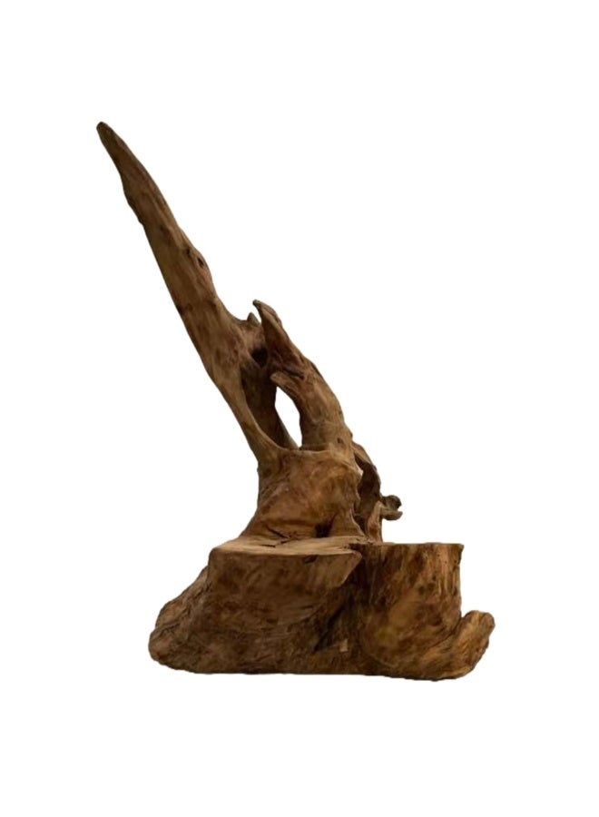 ديكور حوض السمك من جذر شجرة طبيعية بطول 60 سم من خشب الطفو الممتاز لأحواض الأسماك والتراريوم والمنزل والمكتب، ديكور فني خشبي ريفي فريد من نوعه - Image 1