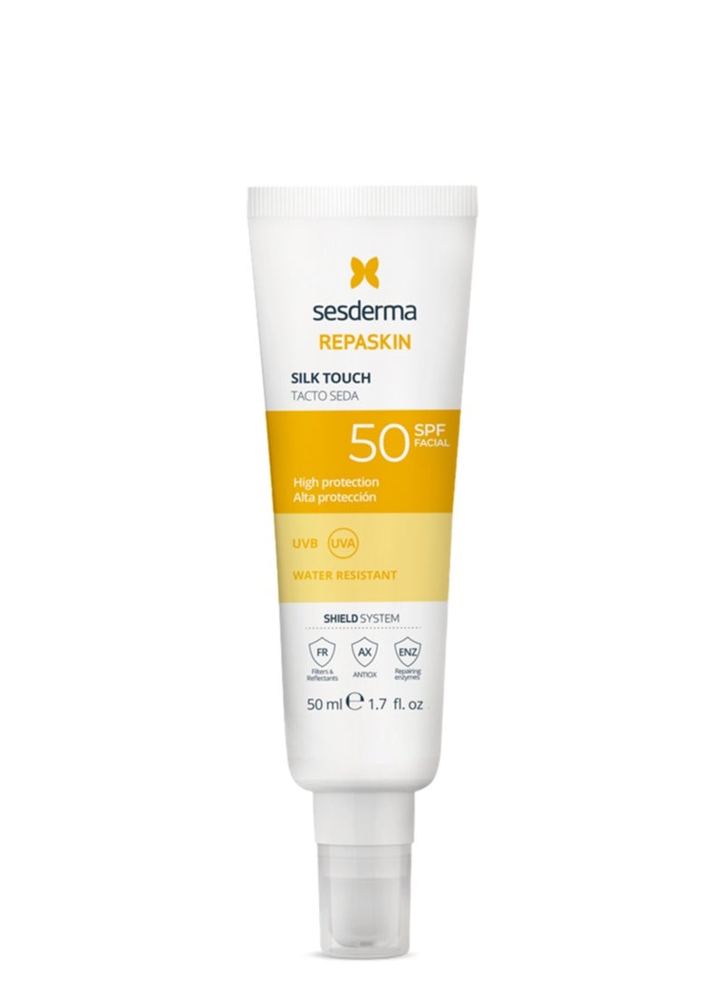Sesderma Repaskin Silk Touch Sunscreen for Face SPF50 50 ml - Image 1