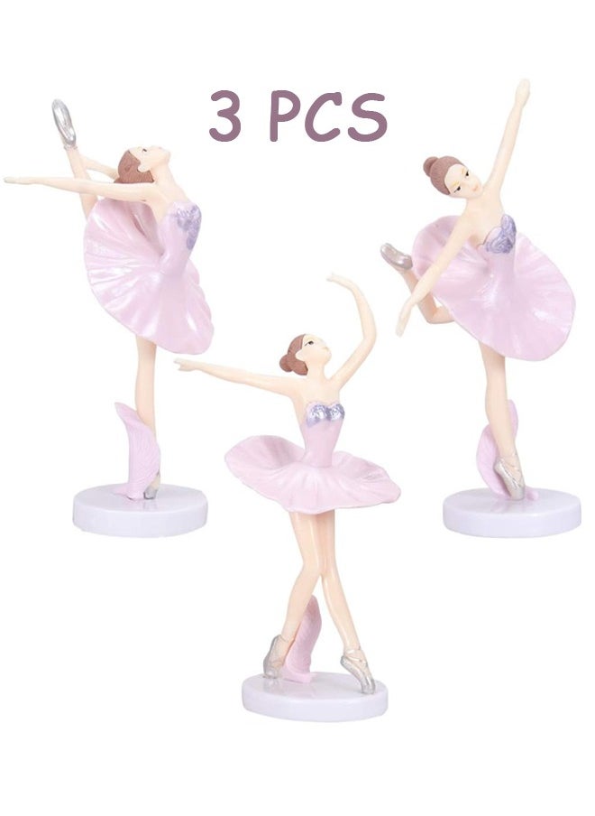 3 Pcs Pink Dancing Ballerina Girl Figurine, Miniature Ballerina Girl Figure Collection Playset Doll Toy, Ballerina Girl Cake Topper, Ballerina Girl Plant Pot Craft Dollhouse Cake Decoration - pzsku/Z7BBA5DE0BBB2091D7121Z/45/_/1731397733/244dc93a-0bb9-4bcc-9e8c-ed95dbacfba0