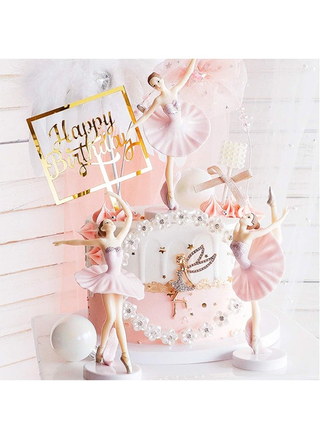 3 Pcs Pink Dancing Ballerina Girl Figurine, Miniature Ballerina Girl Figure Collection Playset Doll Toy, Ballerina Girl Cake Topper, Ballerina Girl Plant Pot Craft Dollhouse Cake Decoration - pzsku/Z7BBA5DE0BBB2091D7121Z/45/_/1731397744/bc4af233-f1ef-4748-ae97-5e06e11407e8